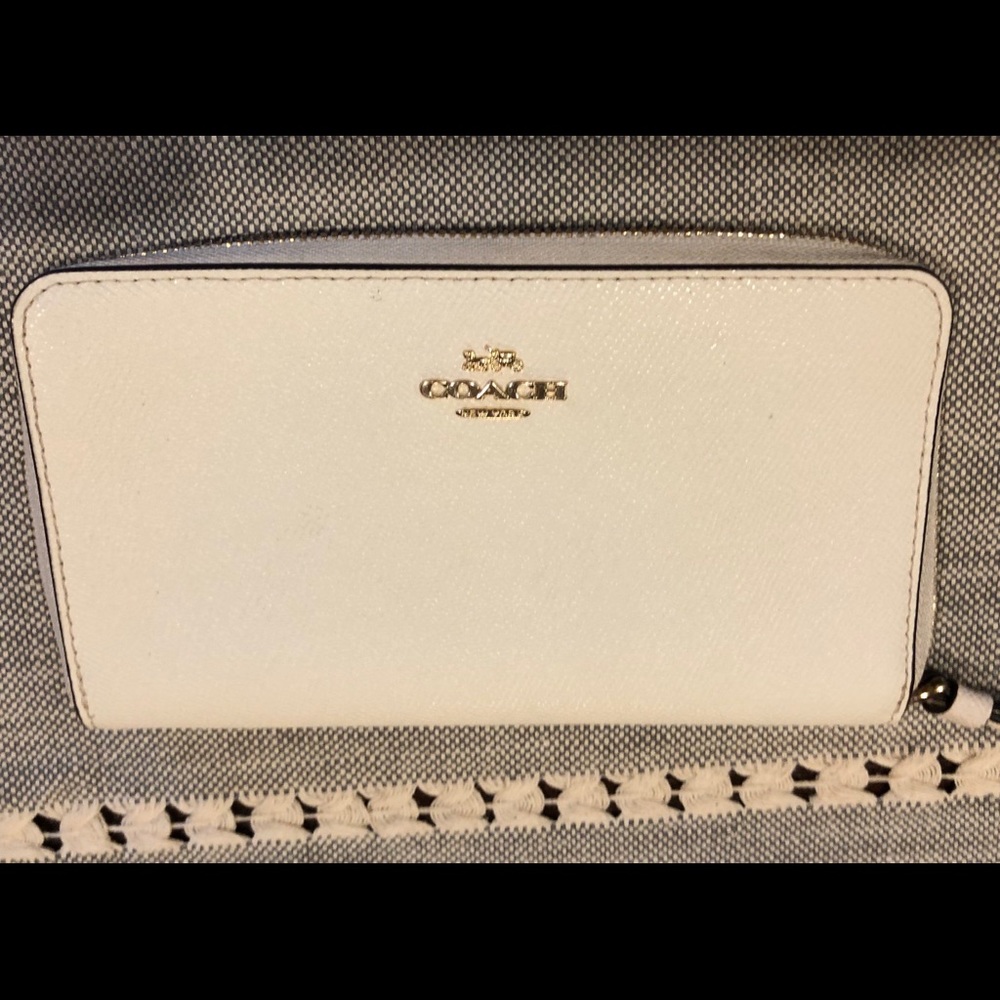 Coach Accordion Zip Wristlet Wallet